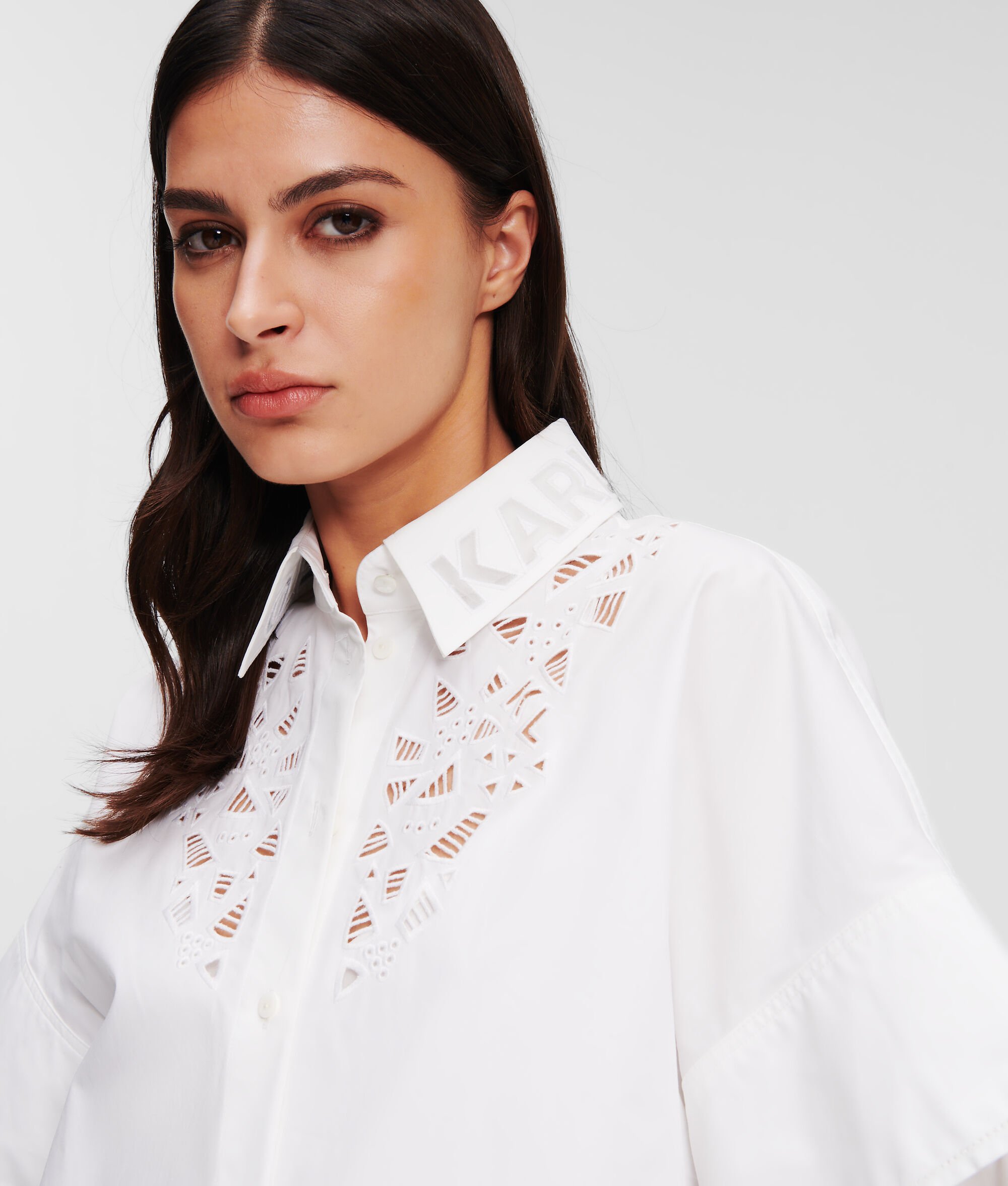 (image for) Smooth Broderie Anglaise Shirt